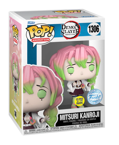 *PRÉ RESERVA* Funko POP! Animation: Demon Slayer - Kimetsu no Yaiba - Mitsuri Kanroji - GITD - Exclusive - 1306