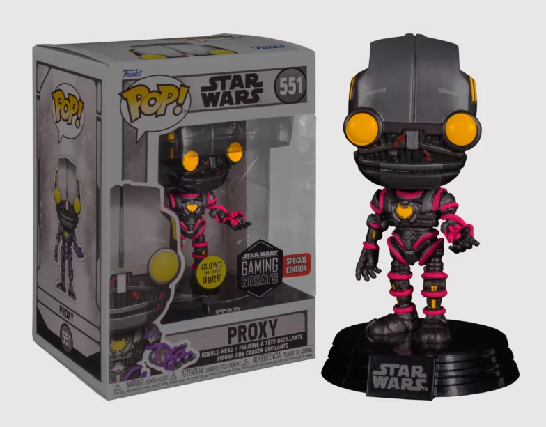 *PRÉ RESERVA* Funko POP! Star Wars - Proxy Glows in the Dark Gaming Greats Special Edition - 551