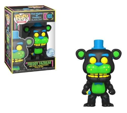 Funko Pop Games - Five Nights at Freddy's - Freddy Fazbear Blacklight Exclusive -  955