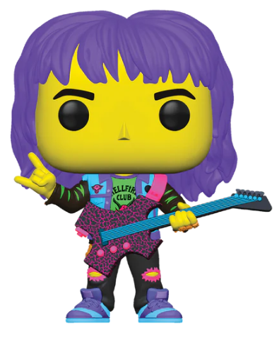 *PRÉ RESERVA* Funko POP! Television: Stranger Things - Hunter Eddie with Guitar - Black Light - Exclusive - 1250