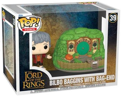 *PRÉ RESERVA* Funko POP! Town: The Lord of the Rings - Bilbo Baggins with Bag-End