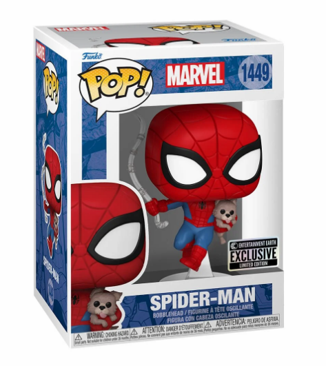 *PRÉ RESERVA* Funko POP! Marvel: Marvel Comics - Spider-Man with Sandwich the Dog - 1449 * Special Edition Sticker *