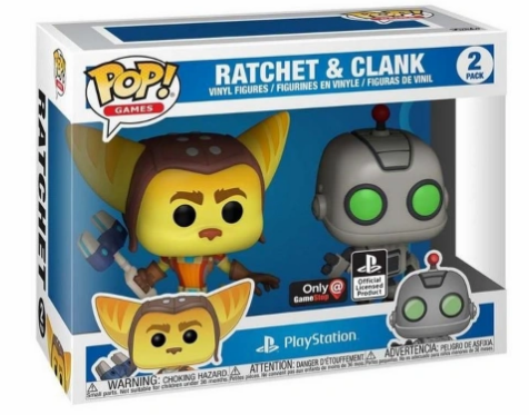 Funko Pop! Ratchet and Clank Playstation Exclusive 2 Pack *CAIXA COM DANO*