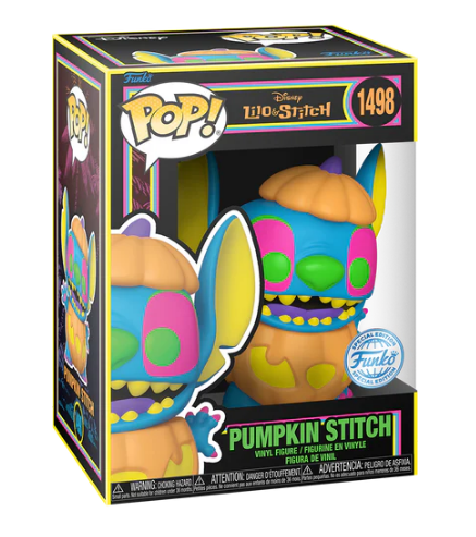 *PRÉ RESERVA* Funko POP! Disney: Lilo & Stitch - Pumpkin Stitch (Black Light) - 1498