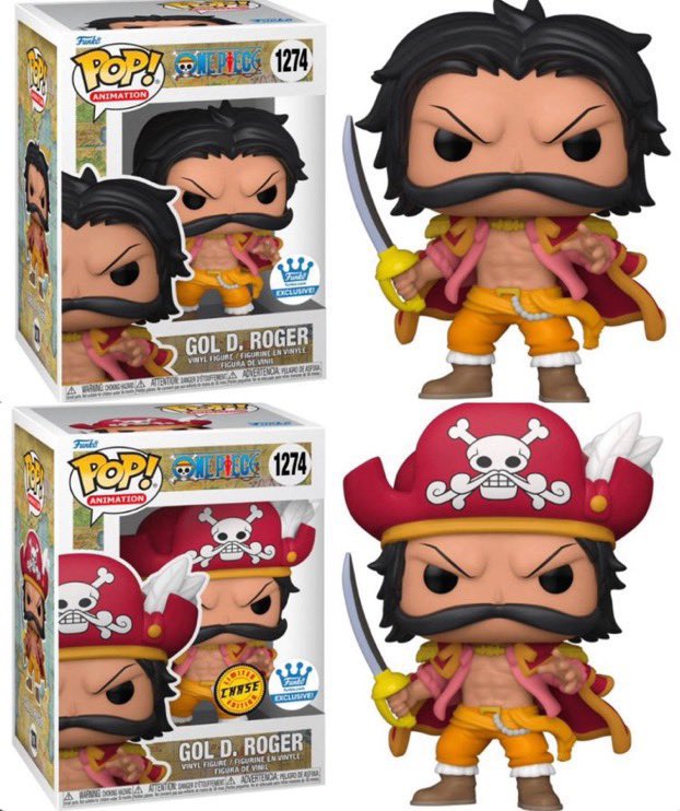 Funko Pop One Piece - Gol D. Roger + Gol D. Roger chase Bundle - 1274