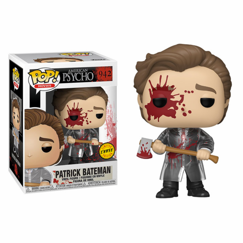 Funko POP! Movies American Psycho - Patrick Bateman - 942 CHASE *Pequeno dano na caixa*