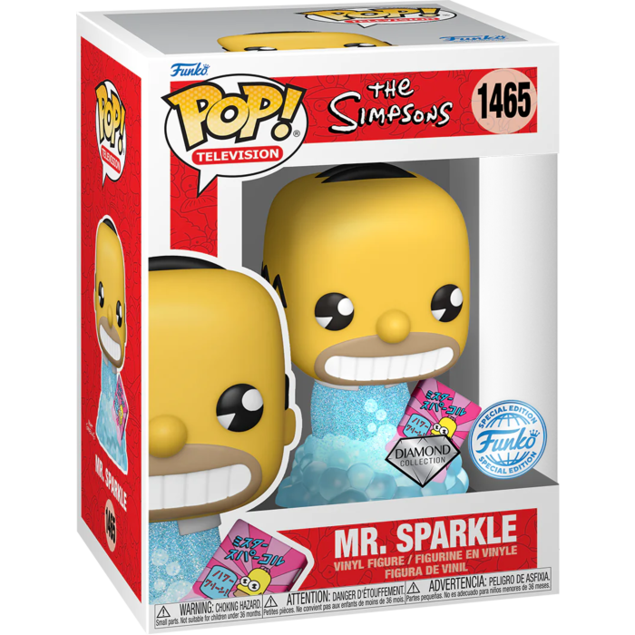 Funko POP! Television: The Simpsons - Mr. Sparkle - Diamond Glitter - Exclusive - 1465