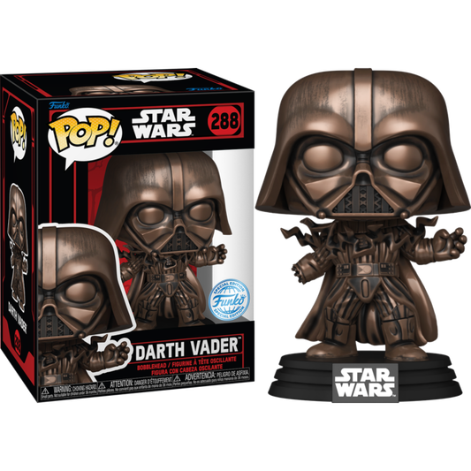 *PRÉ RESERVA* Funko POP! Star Wars: Dark Side - Darth Vader - Bronze Metallic - Exclusive - 288