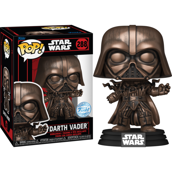 *PRÉ RESERVA* Funko POP! Star Wars: Dark Side - Darth Vader - Bronze Metallic - Exclusive - 288