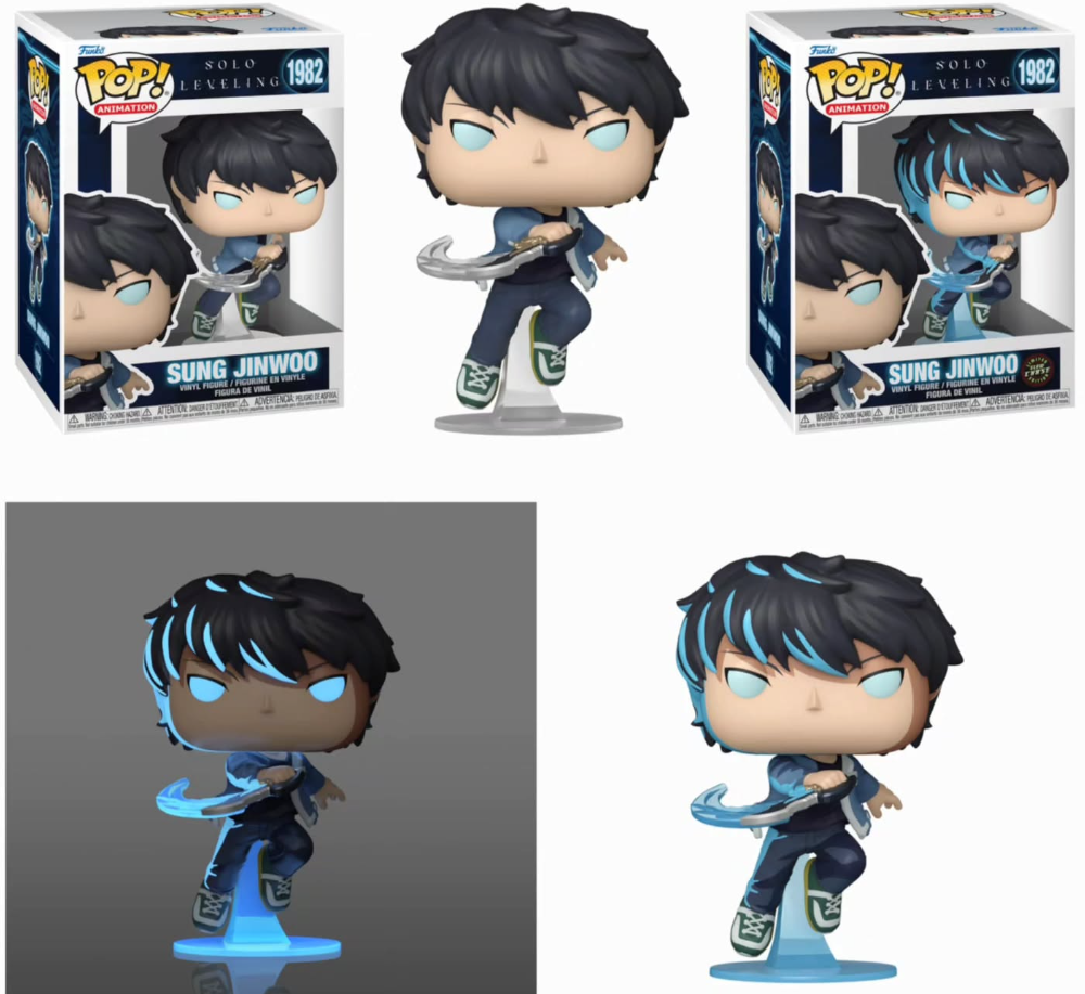 *PRÉ RESERVA* Funko Pop! - Solo Leveling - Sung Jinwoo + CHASE BUNDLE - 1982