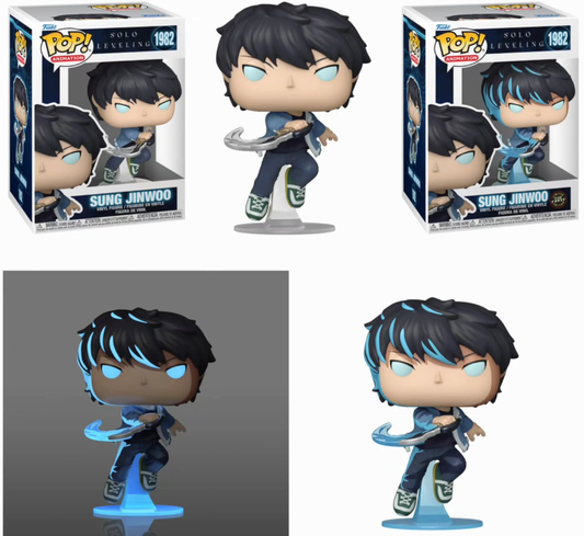 *PRÉ RESERVA* Funko Pop! - Solo Leveling - Sung Jinwoo + CHASE BUNDLE - 1982