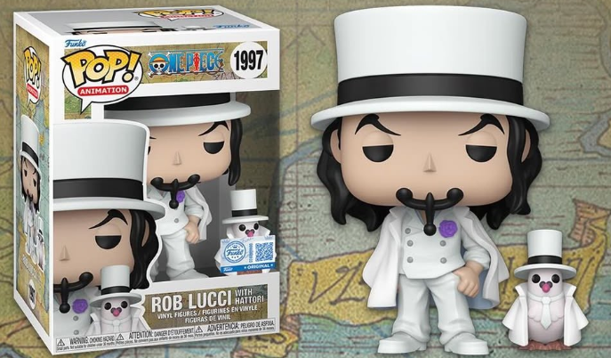 *PRÉ RESERVA* Funko Pop! - One Piece - BUNDLE CHASE + Rob Lucci with Hattori - 1997