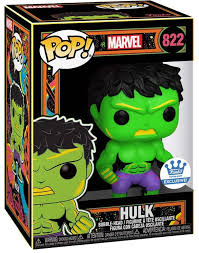 FUNKO POP! Marvel Funko Shop Exclusive Black Light Hulk #822