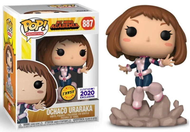 Funko POP! Animation: My Hero Academia - Ochaco Uraraka CHASE Funimation 2020 - 887 *Pequena mancha no autocolante*